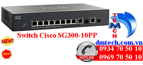 Switch Cisco SG300-10PP