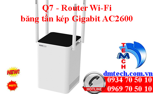 Q7 - Router Wi-Fi băng tần kép Gigabit AC2600