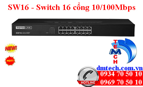SW16 - Switch 16 cổng tốc độ 10/100Mbps