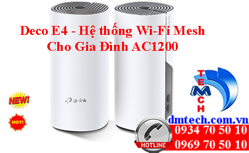Deco E4 - Hệ thống Wi-Fi Mesh Cho Gia Đình AC1200