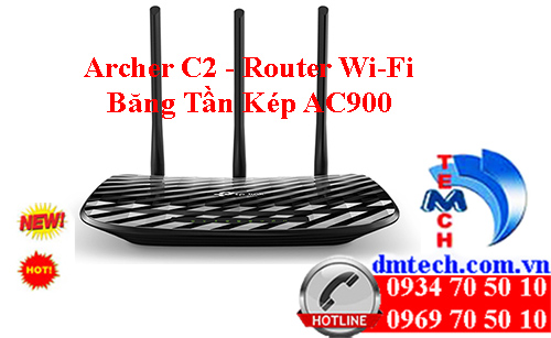 Archer C2 - Router Gigabit Băng tần kép Wi-Fi AC900