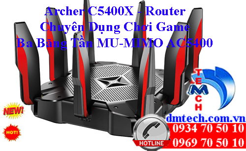 Archer C5400X - Router Chuyên Dụng Chơi Game Ba Băng Tần MU-MIMO AC5400