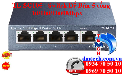 TL-SG105 - Switch Để Bàn 5 cổng 10/100/1000Mbps