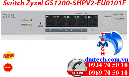 Switch Zyxel GS1200-5HPV2-EU0101F